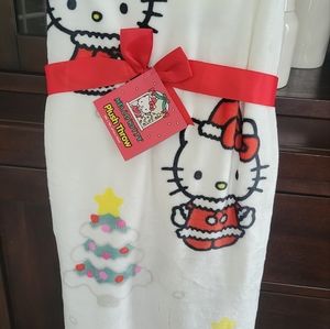 Hello Kitty Christmas Plush Throw
